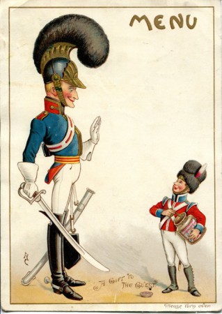 Die Speisekarte fungierte als Werbeträger und war kostenlos für das restaurant